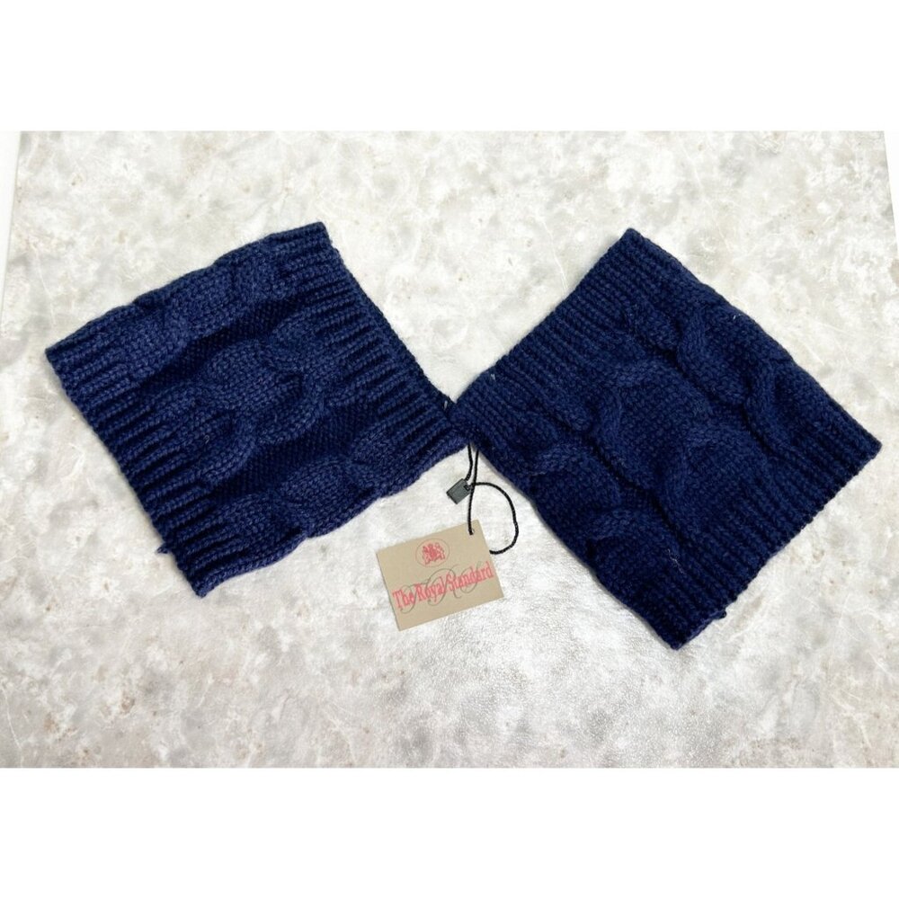 The Royal Standard Cable Knit Boot Cuff in Navy - OS - NWT